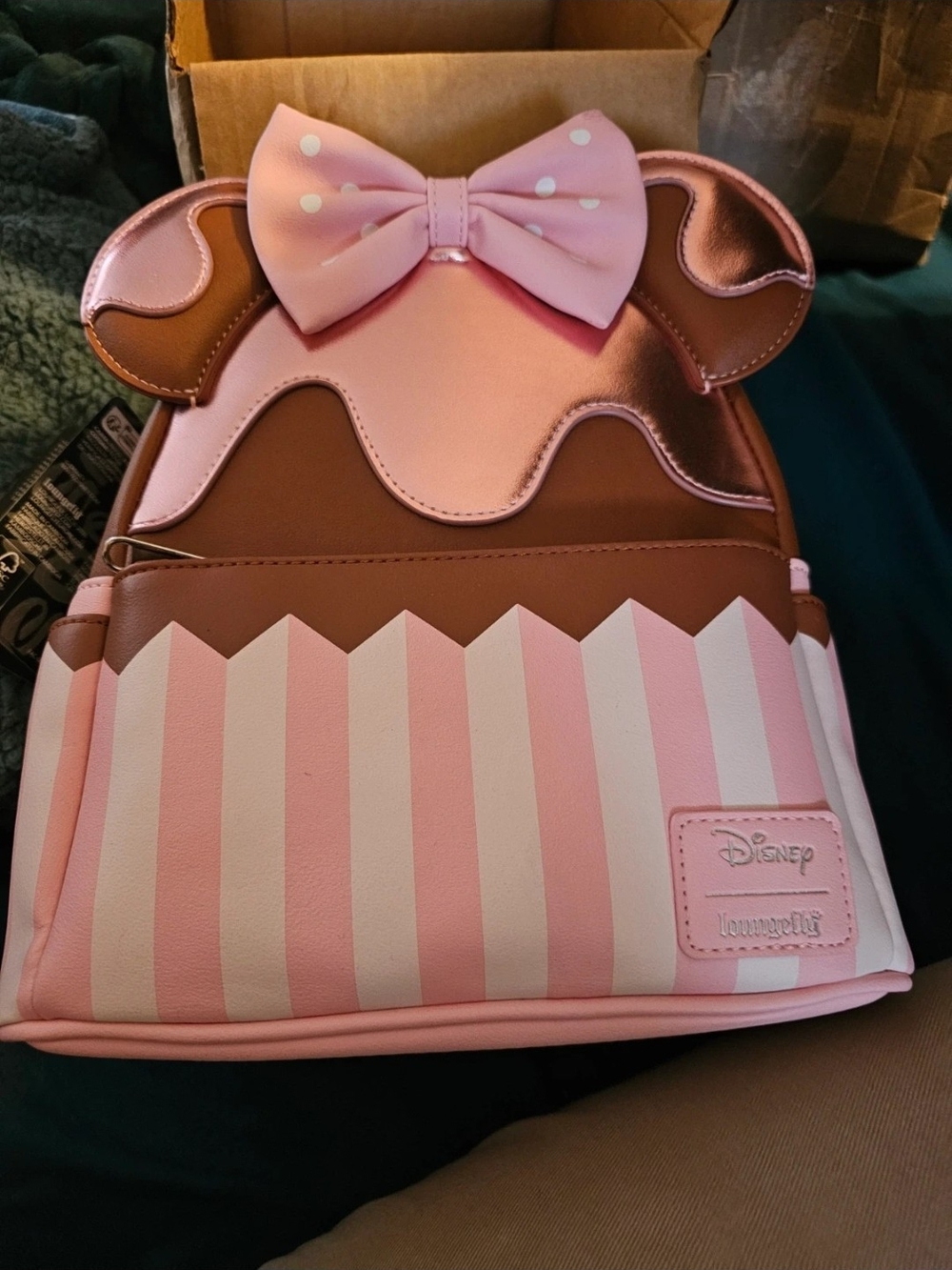 Loungefly Pink Cupcake Mini Backpack With Wallet